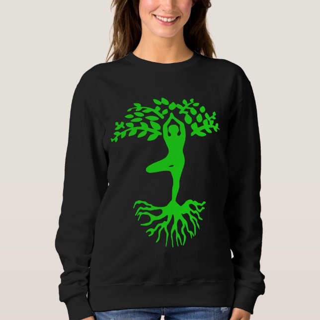 Yoga Angepasst Sweatshirt (Vorderseite)