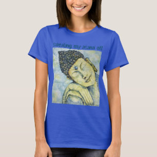 Yoga Asana Buddha Kunst-entspannter T-Shirt
