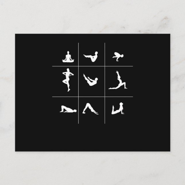 Yoga Asana Buddhism Meditation Spiritual Zen Gift Postkarte (Vorderseite)