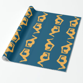 Yoga Asana Geschenkpapier
