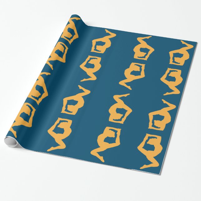 Yoga Asana Geschenkpapier (Ungerollt)