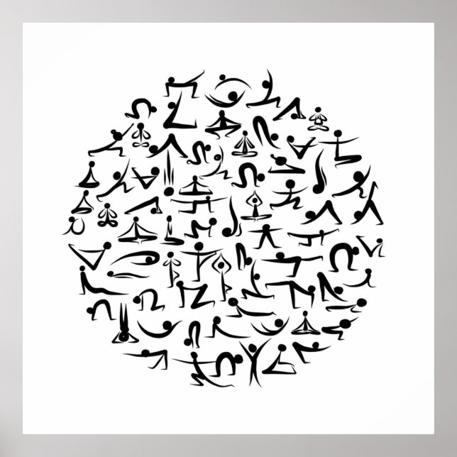 Yoga-Asana-Sammlung Poster (Vorne)