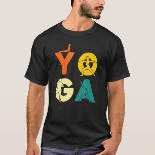 Yoga Asanas Buchstaben Posen Meditation Frieden Sp T-Shirt