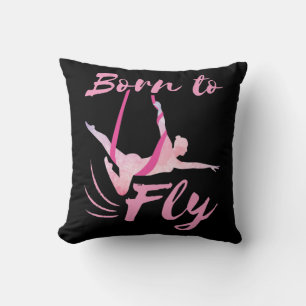 Yoga aus der Luft Geboren zu fliegen Kissen