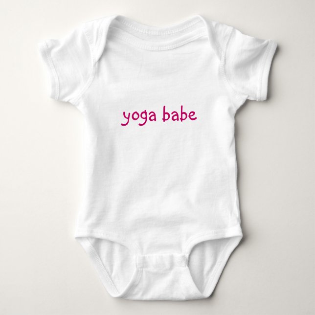 "Yoga-Baby-" Baby-T-Shirt Baby Strampler (Vorderseite)