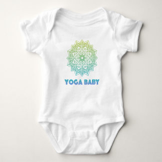 Yoga Baby Bodysuit mit grünem Mandala Strampler