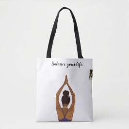 Yoga Balance Ihre Lebensfrau, die Yoga Tote Tasche