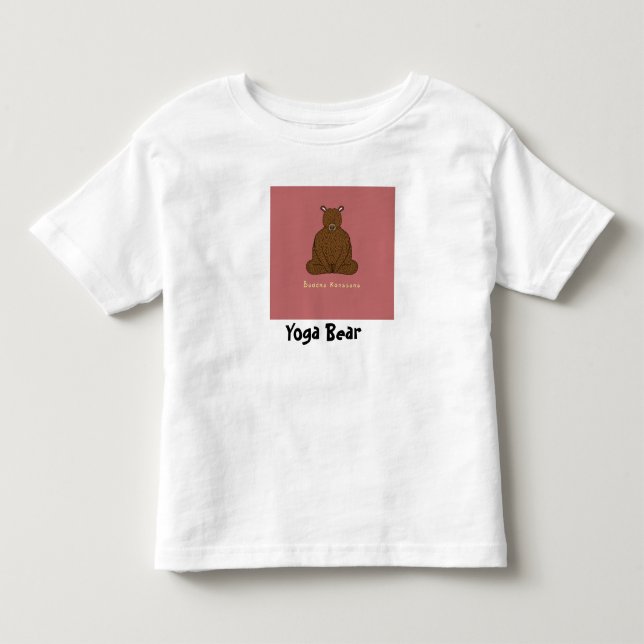 "Yoga-Bärn-" Kleinkind-T-Shirt Kleinkind T-shirt (Vorderseite)