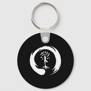 Yoga Baum des Lebens Yin Yang Meditation Schlüsselanhänger