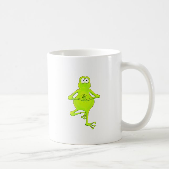 Yoga-Baum-Frosch Kaffeetasse (Rechts)