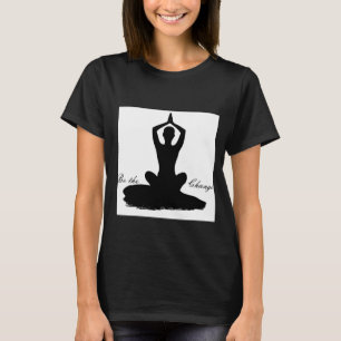 Yoga "Be the Change" T-shirt bio femme