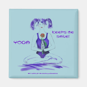 YOGA, behält mich gesund! Magnet