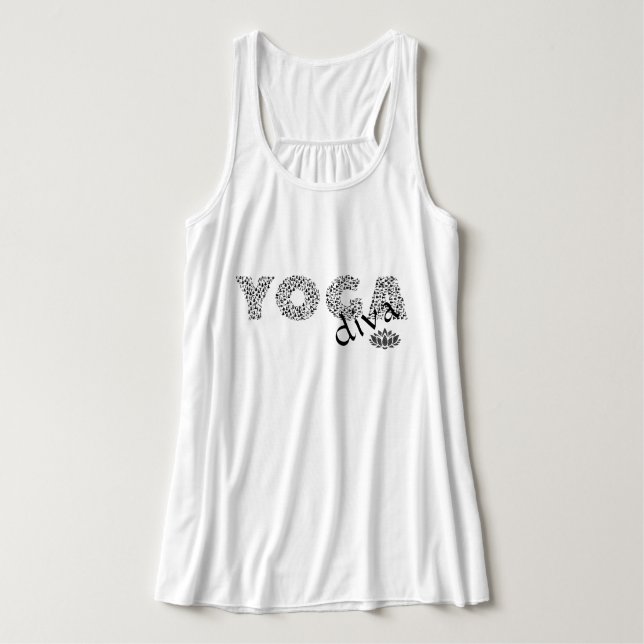 YOGA Bella Flowy Racerback Débardeur (Design devant)