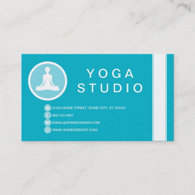 YOGA-Blase Visitenkarte (Vorderseite)