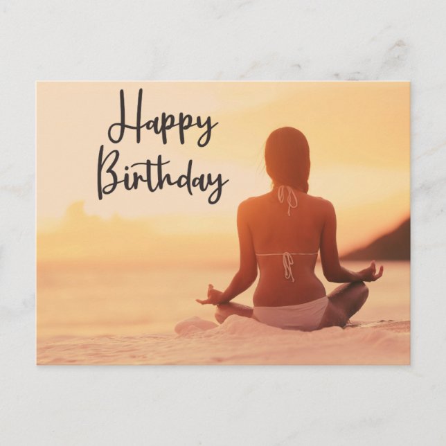 Yoga Bonne carte d'anniversaire (Devant)