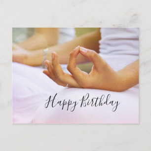 Yoga Bonne carte d'anniversaire Plier l'index