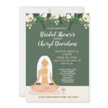 Yoga Bride Brautparty Grüne und Rose
