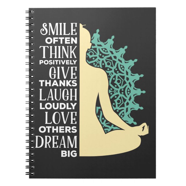 Yoga Buddhist Meditation Zitat Zen Buddhismus Notizblock (Vorderseite)