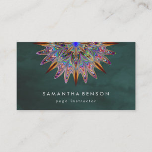 Yoga Business Card für elegante Lotus Blume Visitenkarte