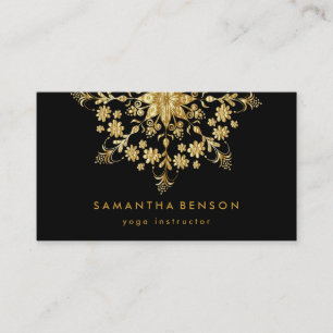 Yoga Business Card für elegante Lotus Blume Visitenkarte