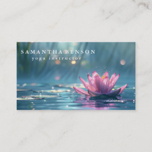 Yoga Business Card für elegante Lotus Blume Visitenkarte