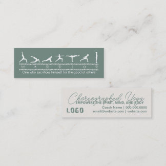 Yoga Business Card Mini Visitenkarte