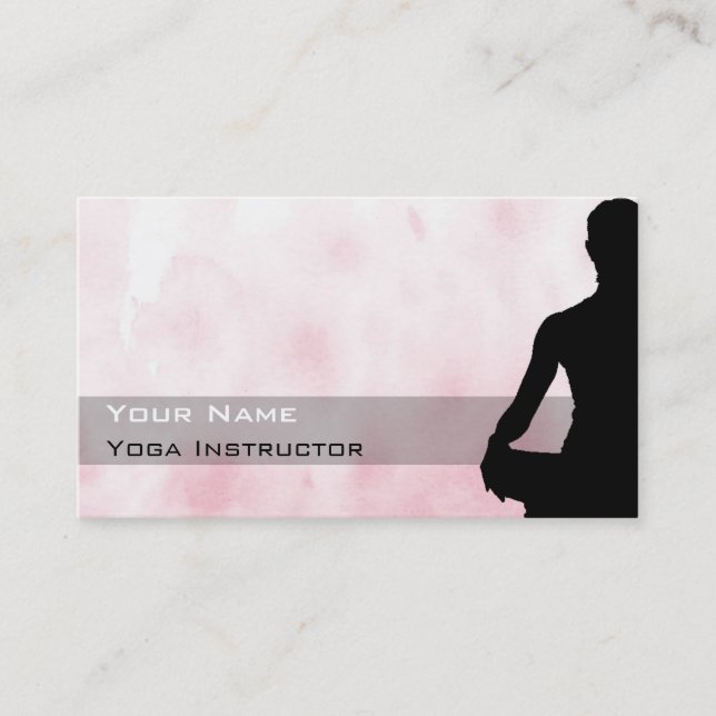 Yoga Business Card Visitenkarte (Vorderseite)