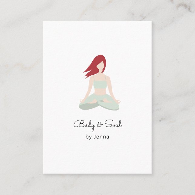 Yoga Business Card Visitenkarte (Vorderseite)