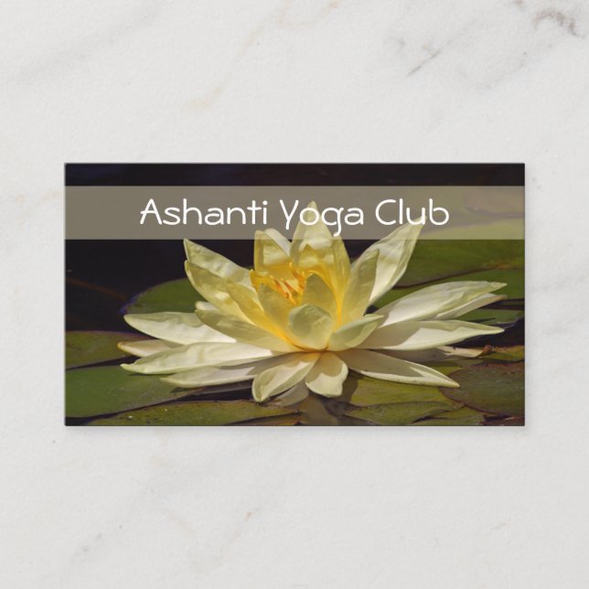 Yoga Business Cards Terminkarte (Vorderseite)