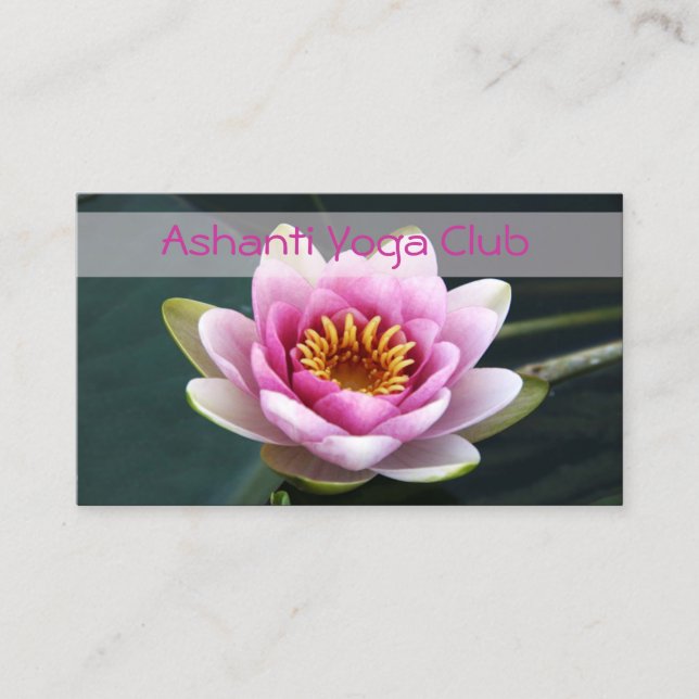 Yoga Business Cards Terminkarte (Vorderseite)