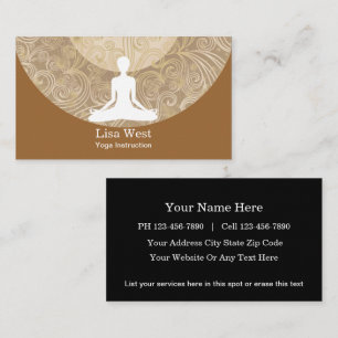 Yoga Business Cards Visitenkarte