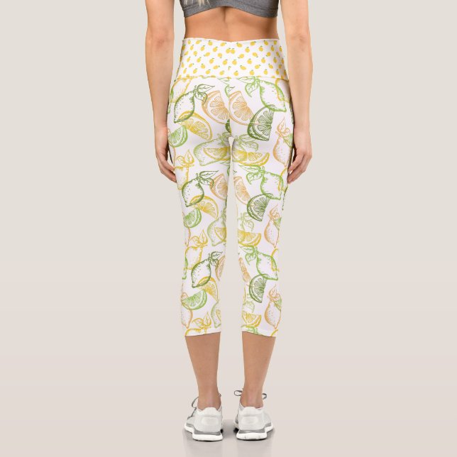 Yoga Capris, hochgeschliffen, XS (0-2) Capri Leggings (Rückseite)