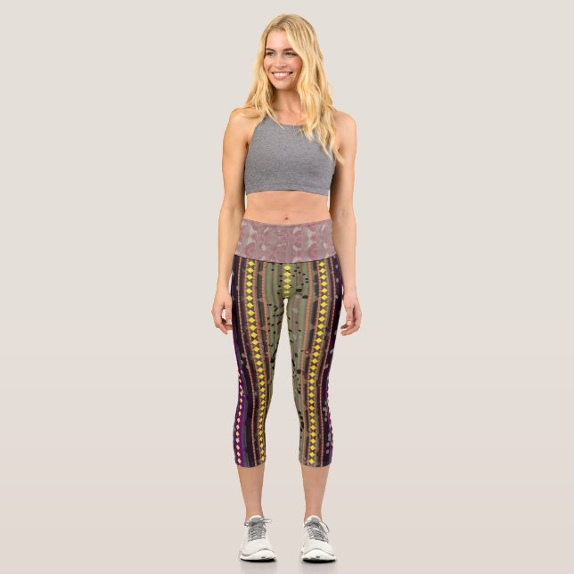 Yoga Capris, hochgeschliffen, XS (0-2) Capri Leggings (Vorderseite)