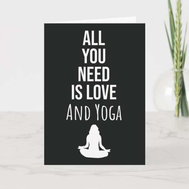 Yoga Cards für Yogi Frauen für sie Karte (Vorderseite)