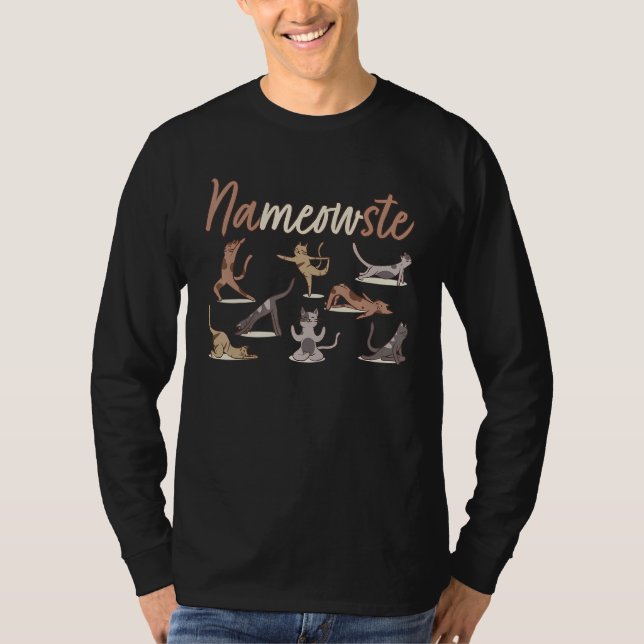 Yoga Cat Doing Yoga Kitten Owner   Yoga T-Shirt (Vorderseite)