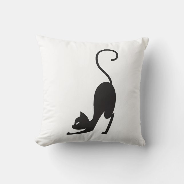 Yoga cat kissen (Vorderseite)