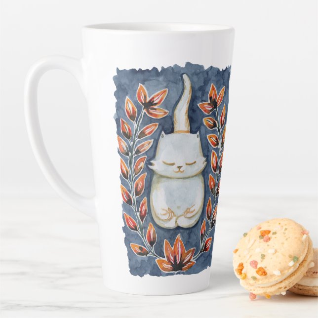 Yoga Cat Large Latte Tasse (Beispiel)