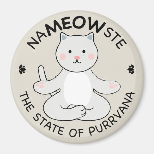 Yoga Cat - Namaste Magnet