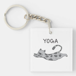 Yoga Cat Schlüsselanhänger
