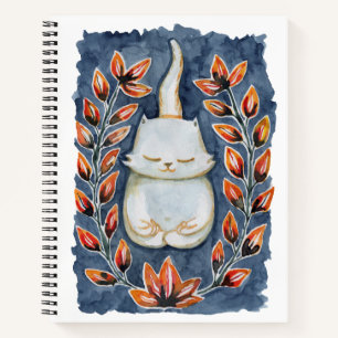 Yoga Cat Spiral Notebook Notizbuch