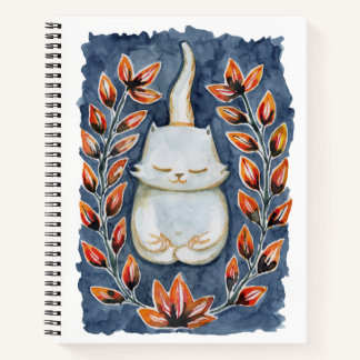 Yoga Cat Spiral Notebook Notizbuch
