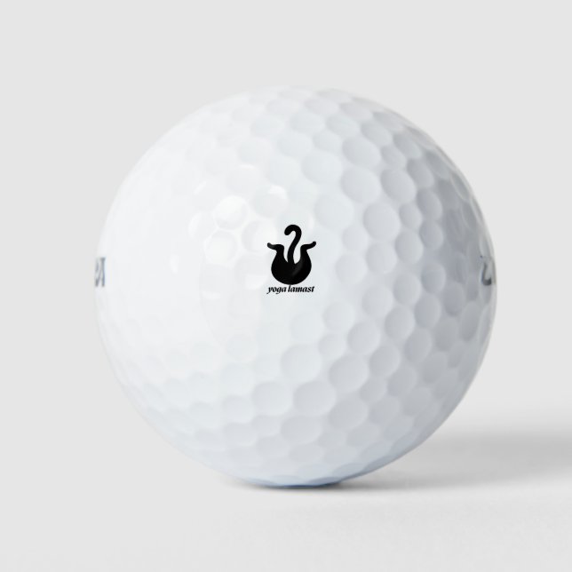 Yoga Cats Calm Cozy Zen Illustration Golfball (Vorderseite)