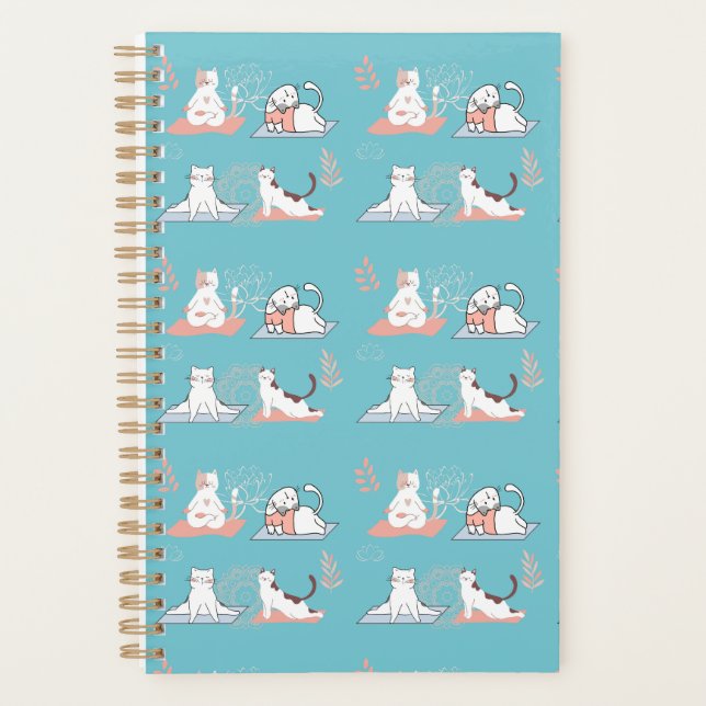 Yoga Cats Lotus Planer (Vorderseite)