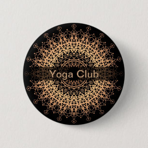 Yoga Center, Yoga, Sport, Mandala Button