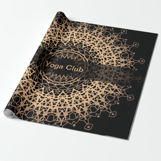 Yoga Center, Yoga, Sport, Mandala Geschenkpapier (Ungerollt)