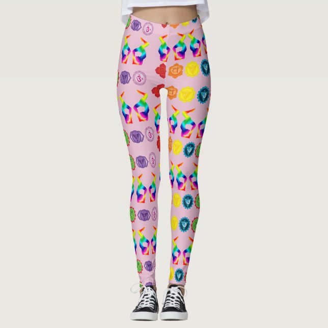 Yoga Chakras Balnace Leggings (Vorderseite)