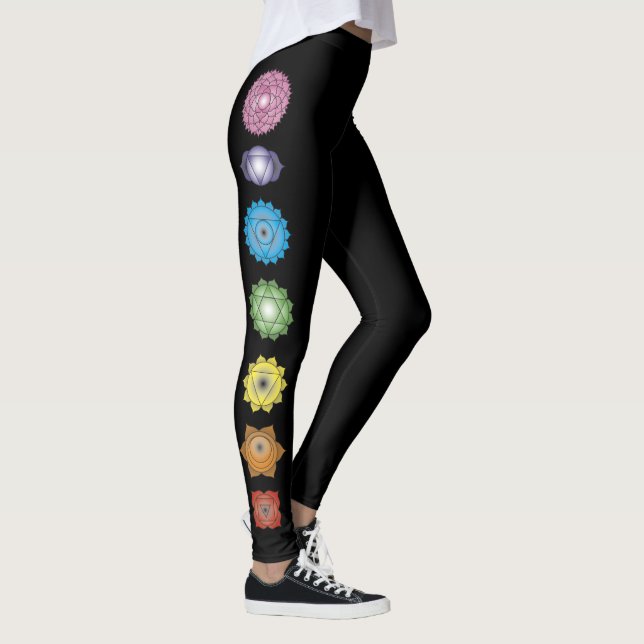 Yoga Chakras Fitness Leggings (Rechts)