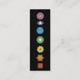 Yoga chakras mini visitenkarte