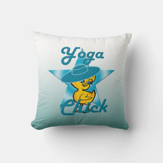 Yoga Chick #7 Kissen (Vorderseite)