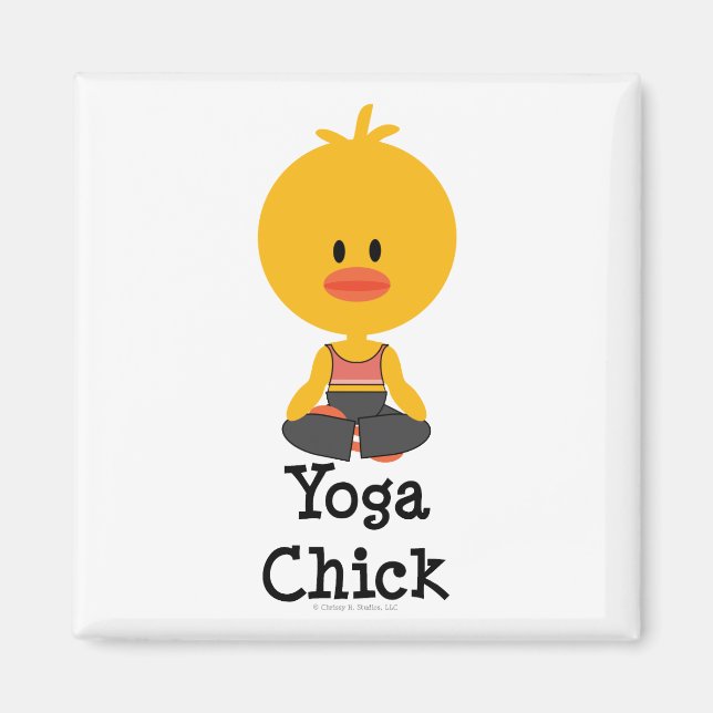 Yoga Chick Magnet (Vorne)
